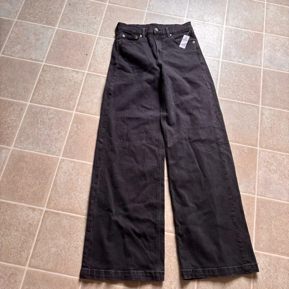 GAP Black Flare Wide Leg Jeans - Picture 7 of 10